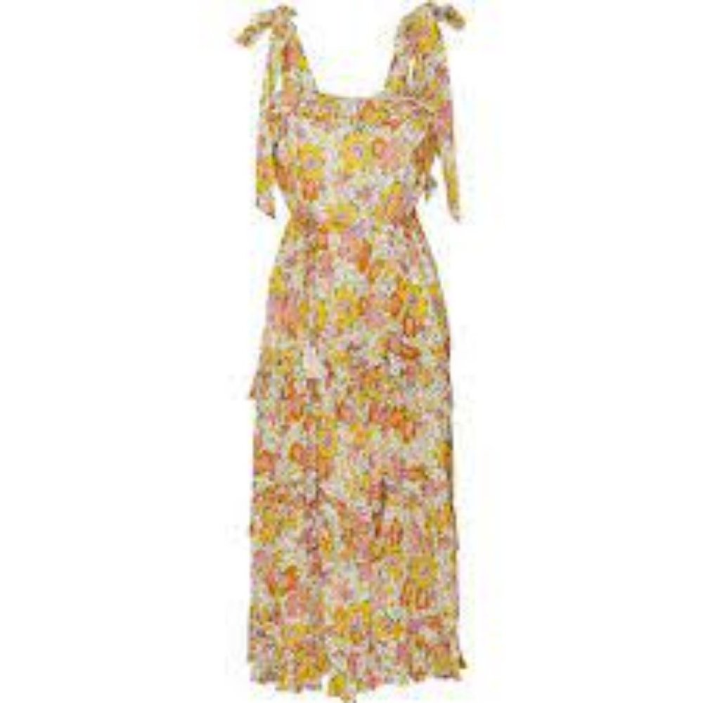 Cleobella Zane Midi Dress, Lucia Floral, Size Small